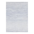 Rectangle Woven Floor Mat in Dark Blue and Cool Off White