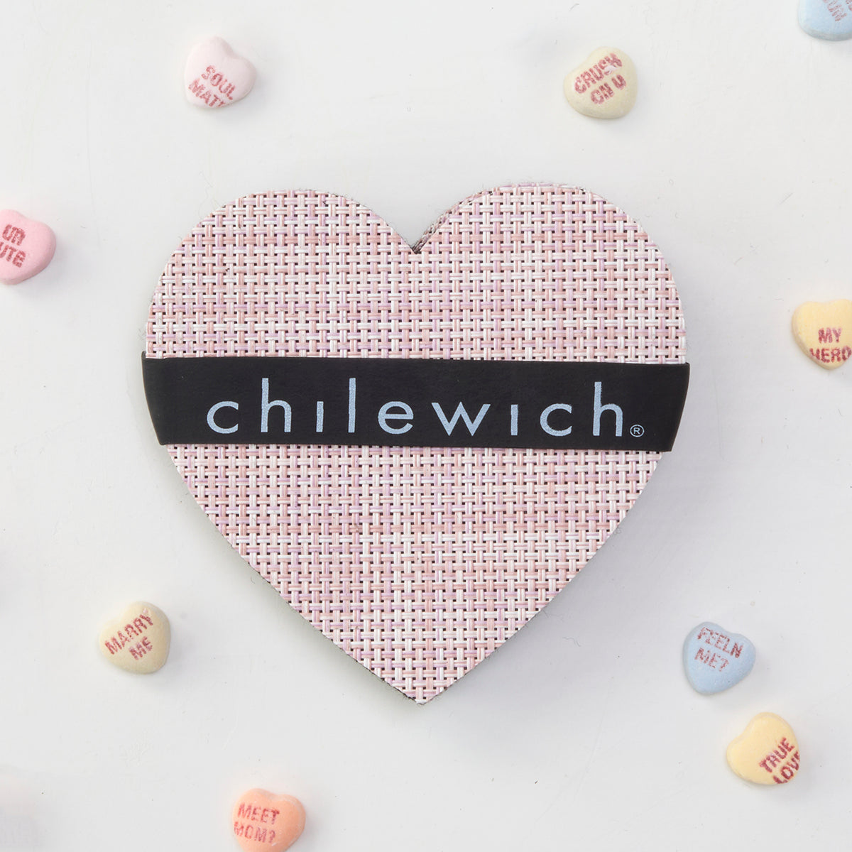 Detail image of Chilewich woven material showcasing texture, color, and pattern of the terrastrand yarn weave.