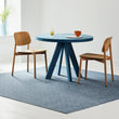 Chilewich woven floor mat in neutral woven terrastrand yarn, durable and stylish for modern living spaces.