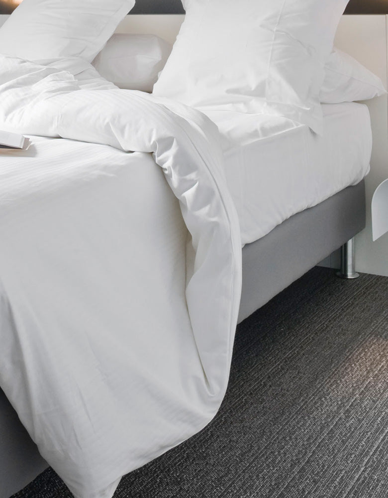 Detail image of Chilewich woven material showcasing texture, color, and pattern of the terrastrand yarn weave.