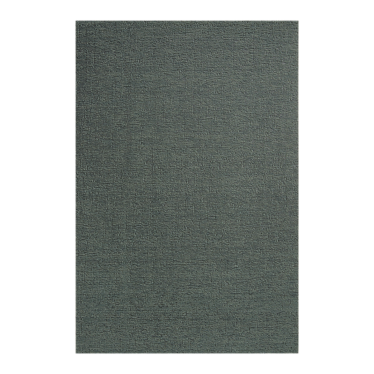 Rectangle Shag Mats in Muted Light Blue Green Base with Light Neutral Beige