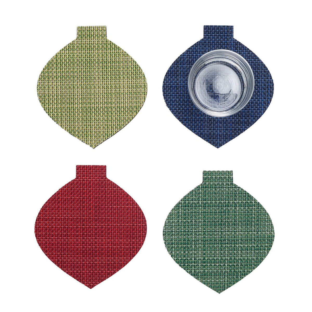 Detail image of Chilewich woven material showcasing texture, color, and pattern of the terrastrand yarn weave.