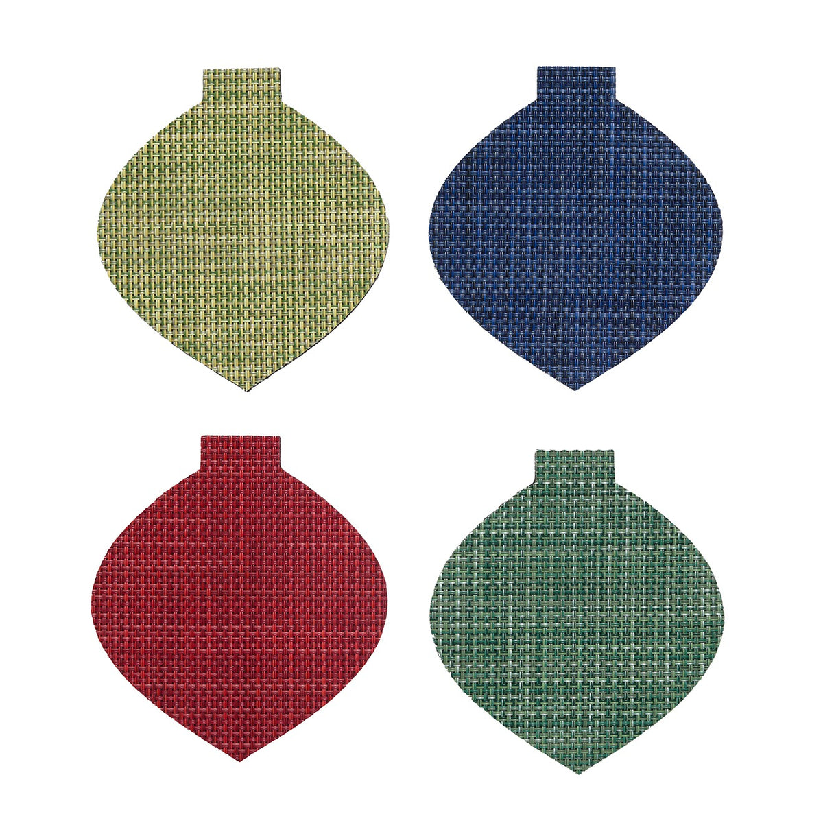 Detail image of Chilewich woven material showcasing texture, color, and pattern of the terrastrand yarn weave.
