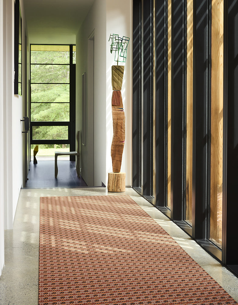 Detail image of Chilewich woven material showcasing texture, color, and pattern of the terrastrand yarn weave.