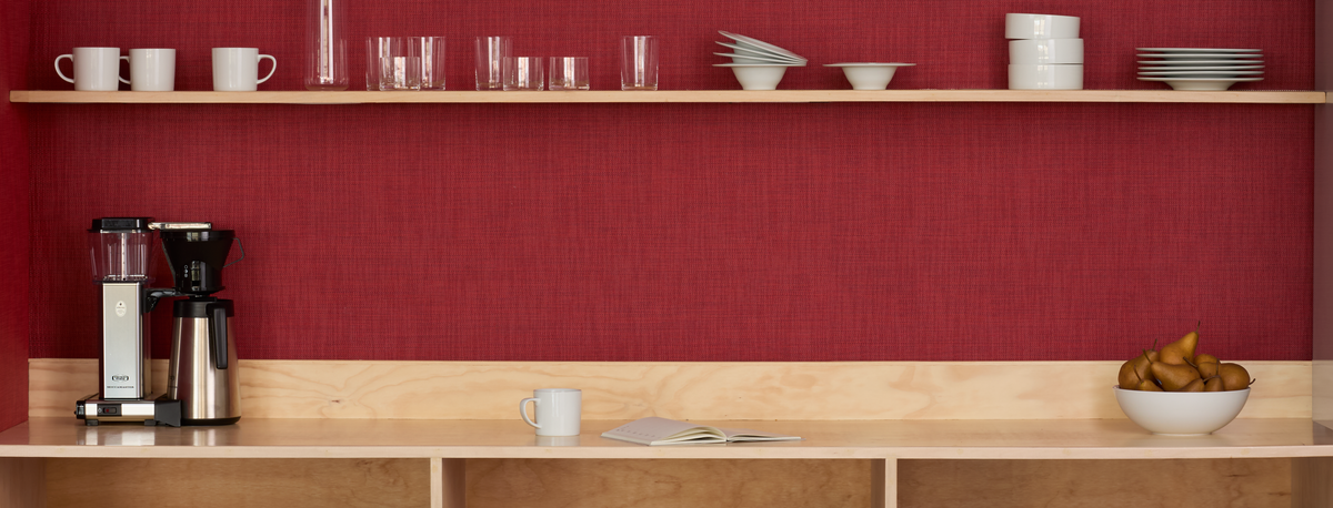 Detail image of Chilewich woven material showcasing texture, color, and pattern of the terrastrand yarn weave.