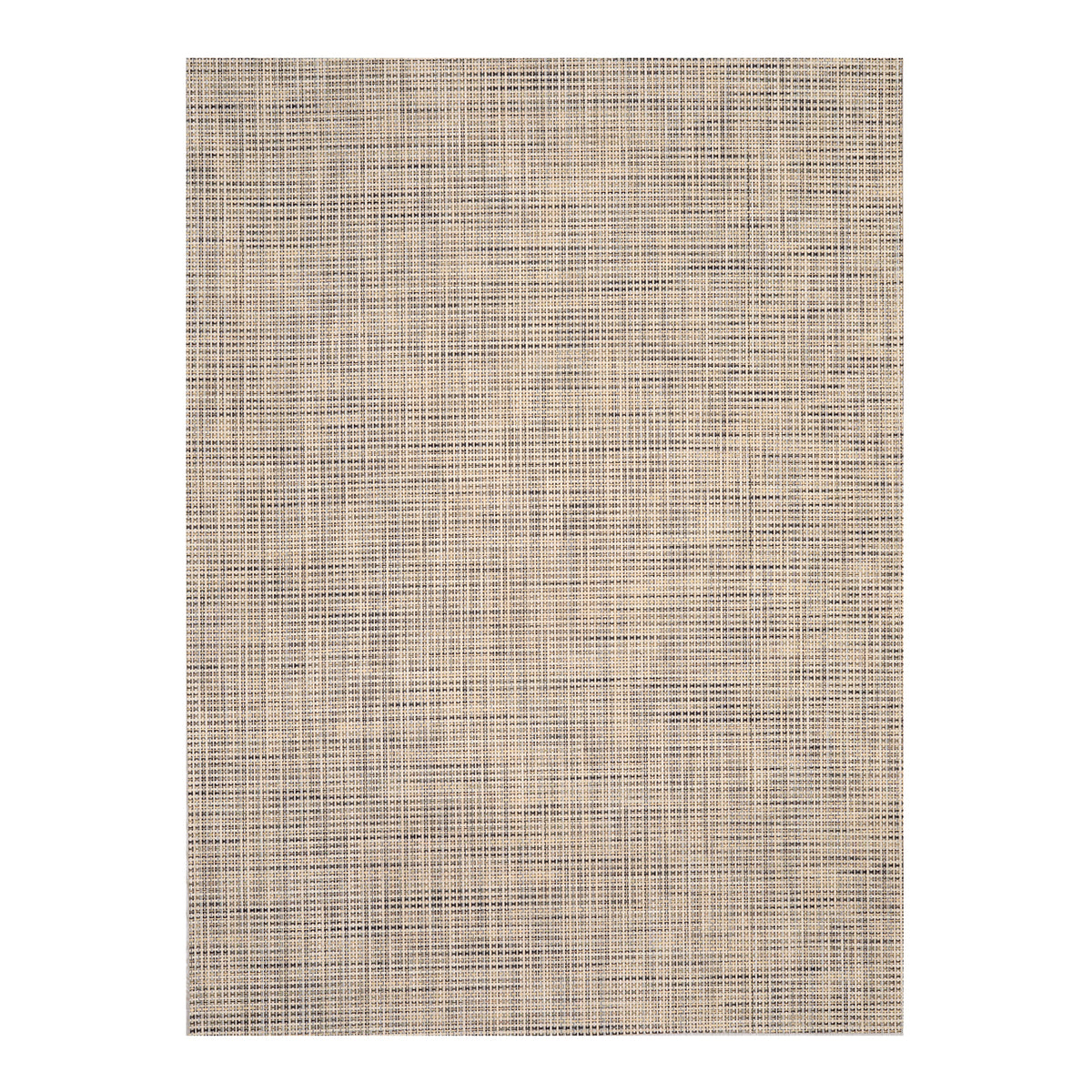 Chilewich Basketweave floor mat in buckwheat, showcasing woven terrastrand yarn texture and modern design aesthetic.