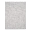 Chilewich Basketweave floor mat in marble, showcasing woven terrastrand yarn texture and modern design aesthetic.