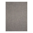 Chilewich Basketweave floor mat in platinum, showcasing woven terrastrand yarn texture and modern design aesthetic.