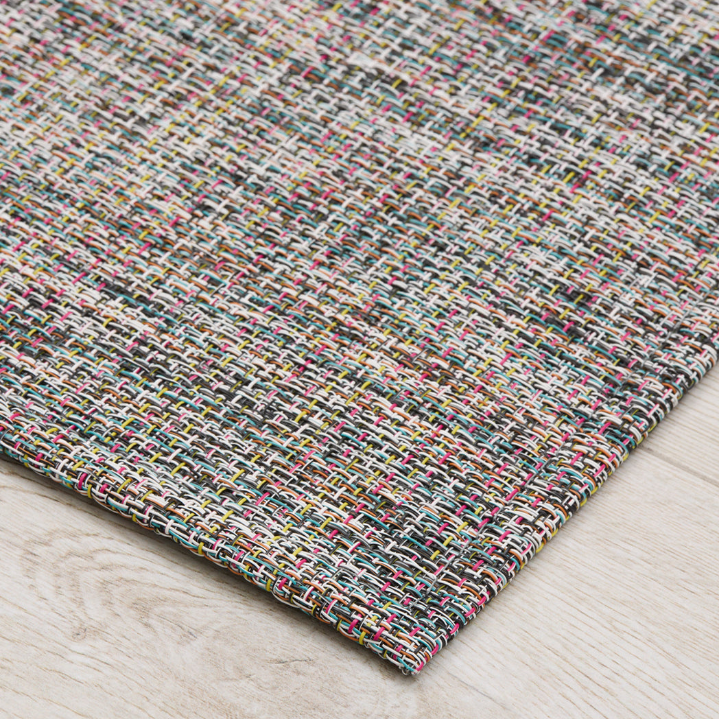 Detail image of Chilewich woven material showcasing texture, color, and pattern of the terrastrand yarn weave.
