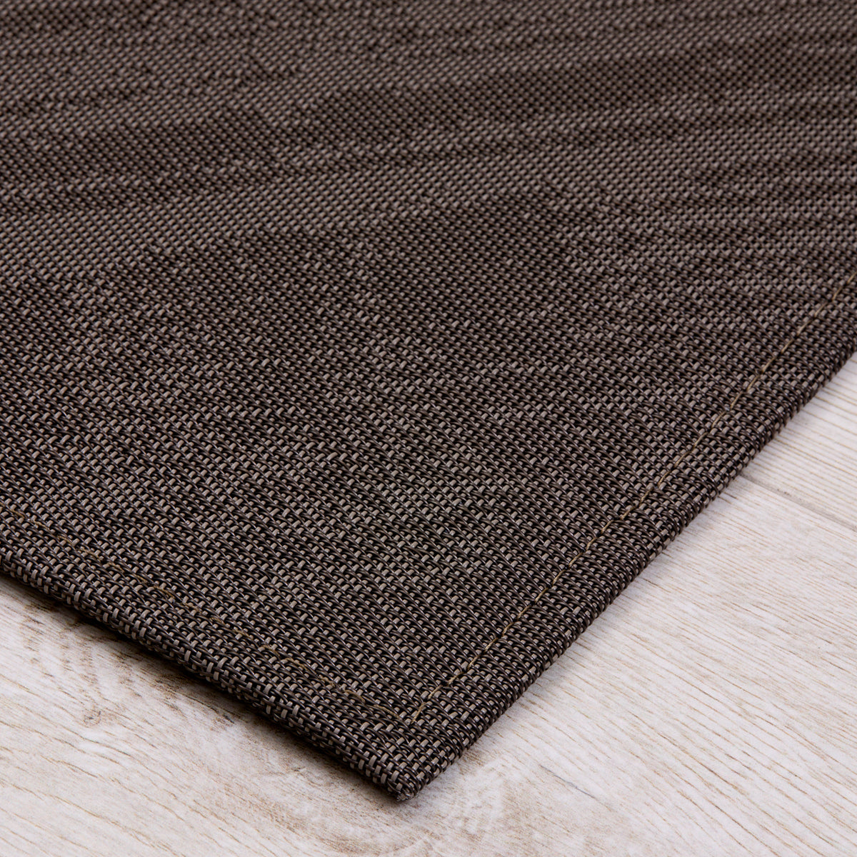 Detail image of Chilewich woven material showcasing texture, color, and pattern of the terrastrand yarn weave.