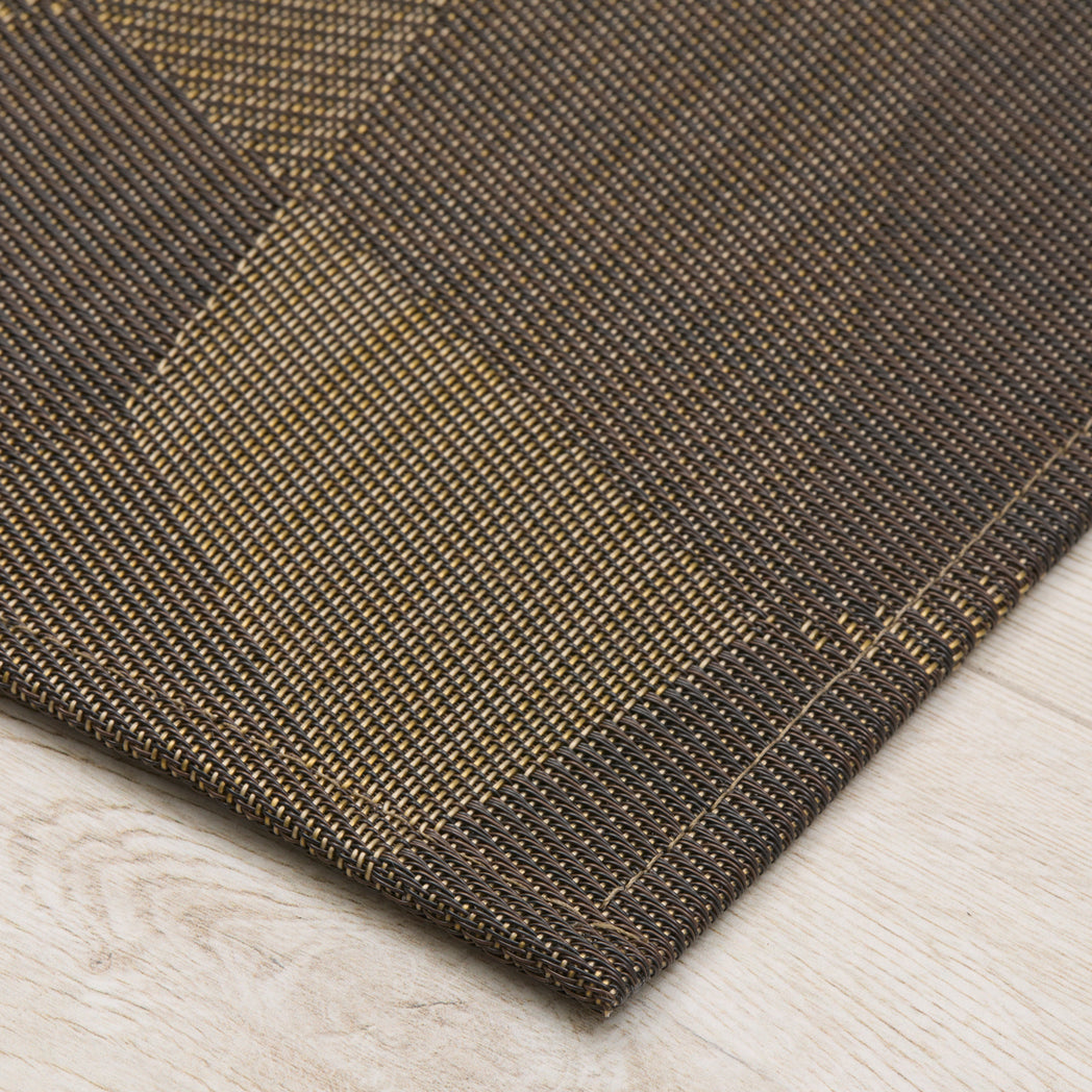 Detail image of Chilewich woven material showcasing texture, color, and pattern of the terrastrand yarn weave.