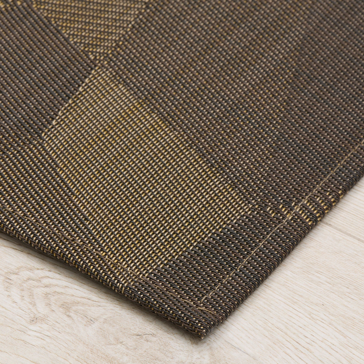 Detail image of Chilewich woven material showcasing texture, color, and pattern of the terrastrand yarn weave.