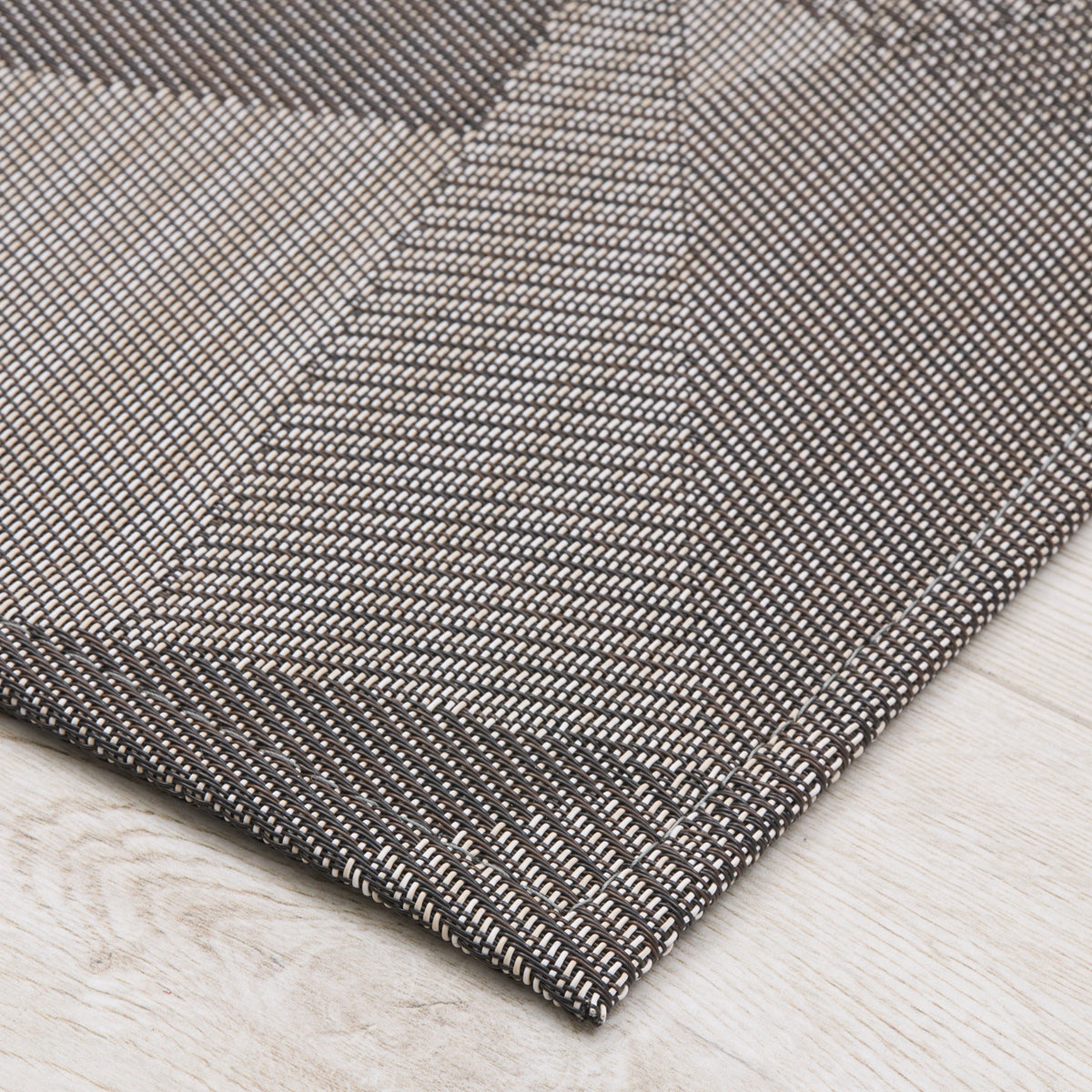 Detail image of Chilewich woven material showcasing texture, color, and pattern of the terrastrand yarn weave.