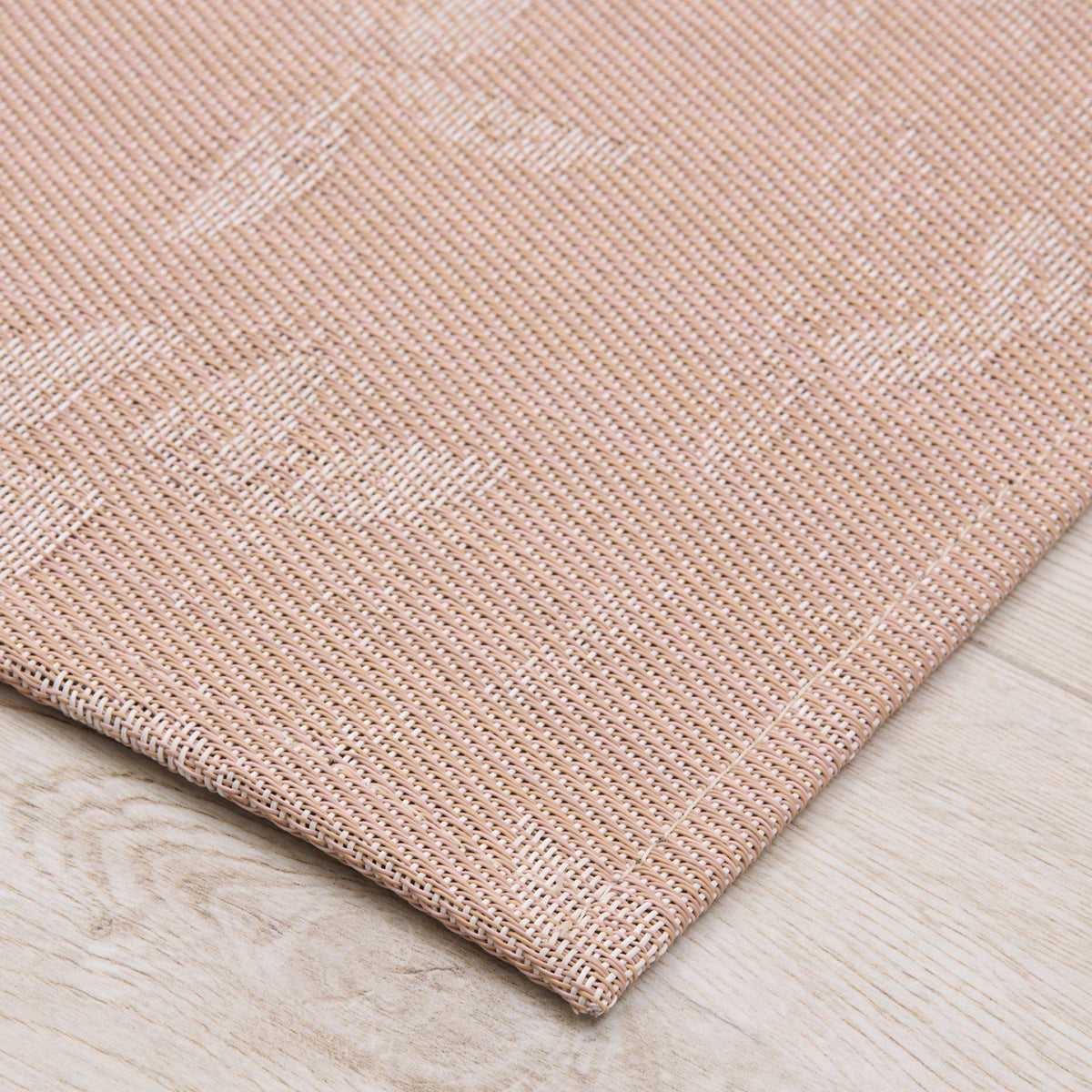 Detail image of Chilewich woven material showcasing texture, color, and pattern of the terrastrand yarn weave.