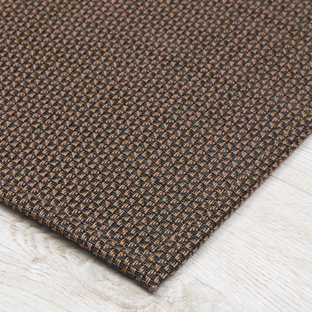 Detail image of Chilewich woven material showcasing texture, color, and pattern of the terrastrand yarn weave.