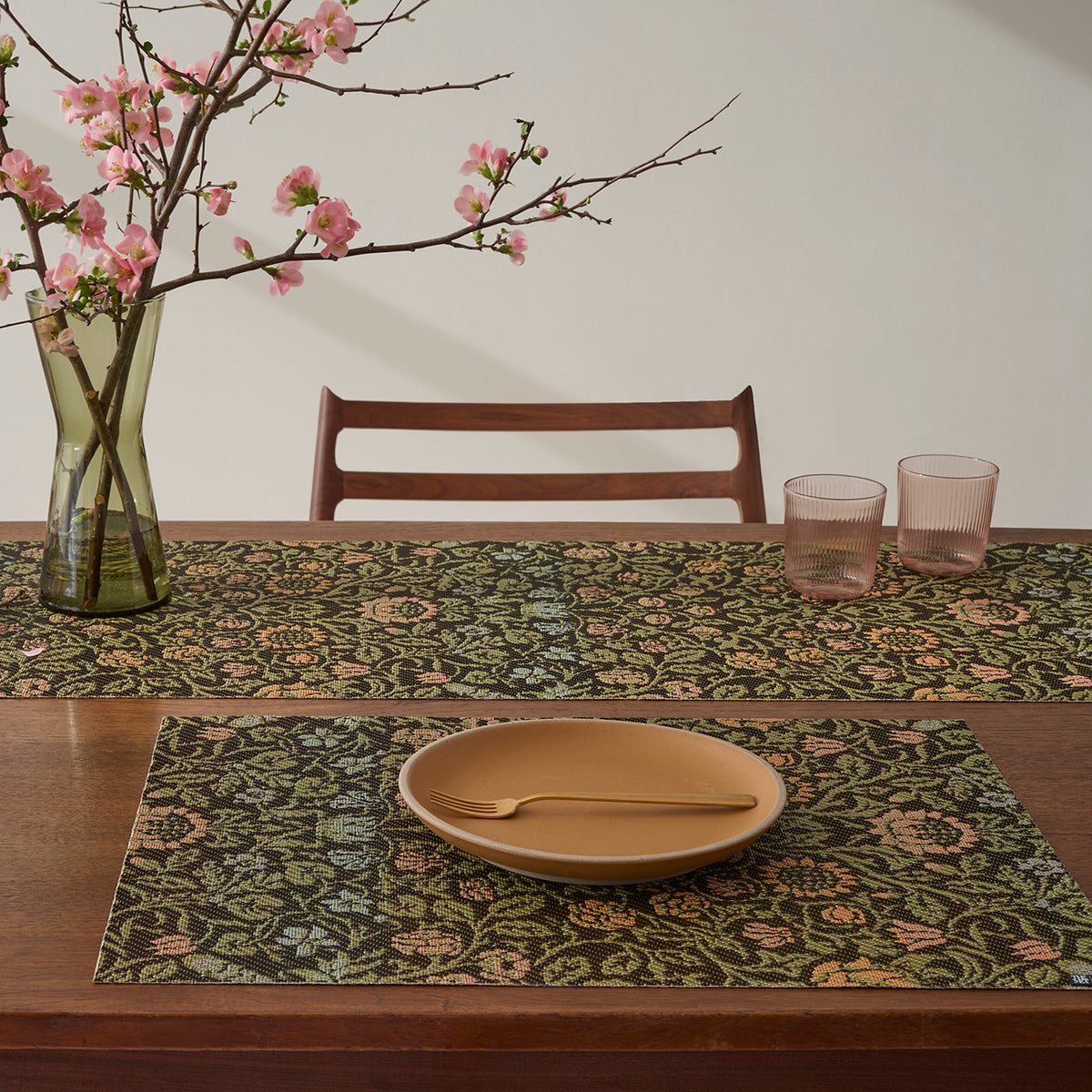 Detail image of Chilewich woven material showcasing texture, color, and pattern of the terrastrand yarn weave.