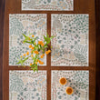 Detail image of Chilewich woven material showcasing texture, color, and pattern of the terrastrand yarn weave.