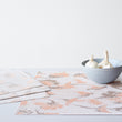 Detail image of Chilewich woven material showcasing texture, color, and pattern of the terrastrand yarn weave.
