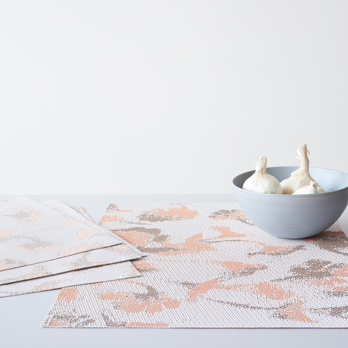 Detail image of Chilewich woven material showcasing texture, color, and pattern of the terrastrand yarn weave.