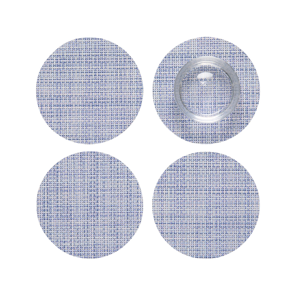 Set of 4 Coasters in Light Cool Lavender