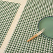 Detail image of Chilewich woven material showcasing texture, color, and pattern of the terrastrand yarn weave.