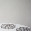Detail image of Chilewich woven material showcasing texture, color, and pattern of the terrastrand yarn weave.