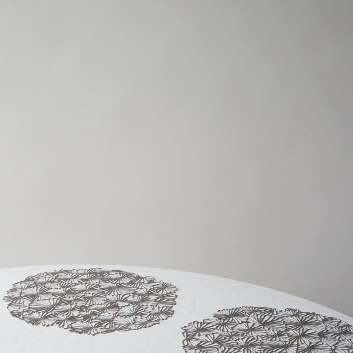 Detail image of Chilewich woven material showcasing texture, color, and pattern of the terrastrand yarn weave.