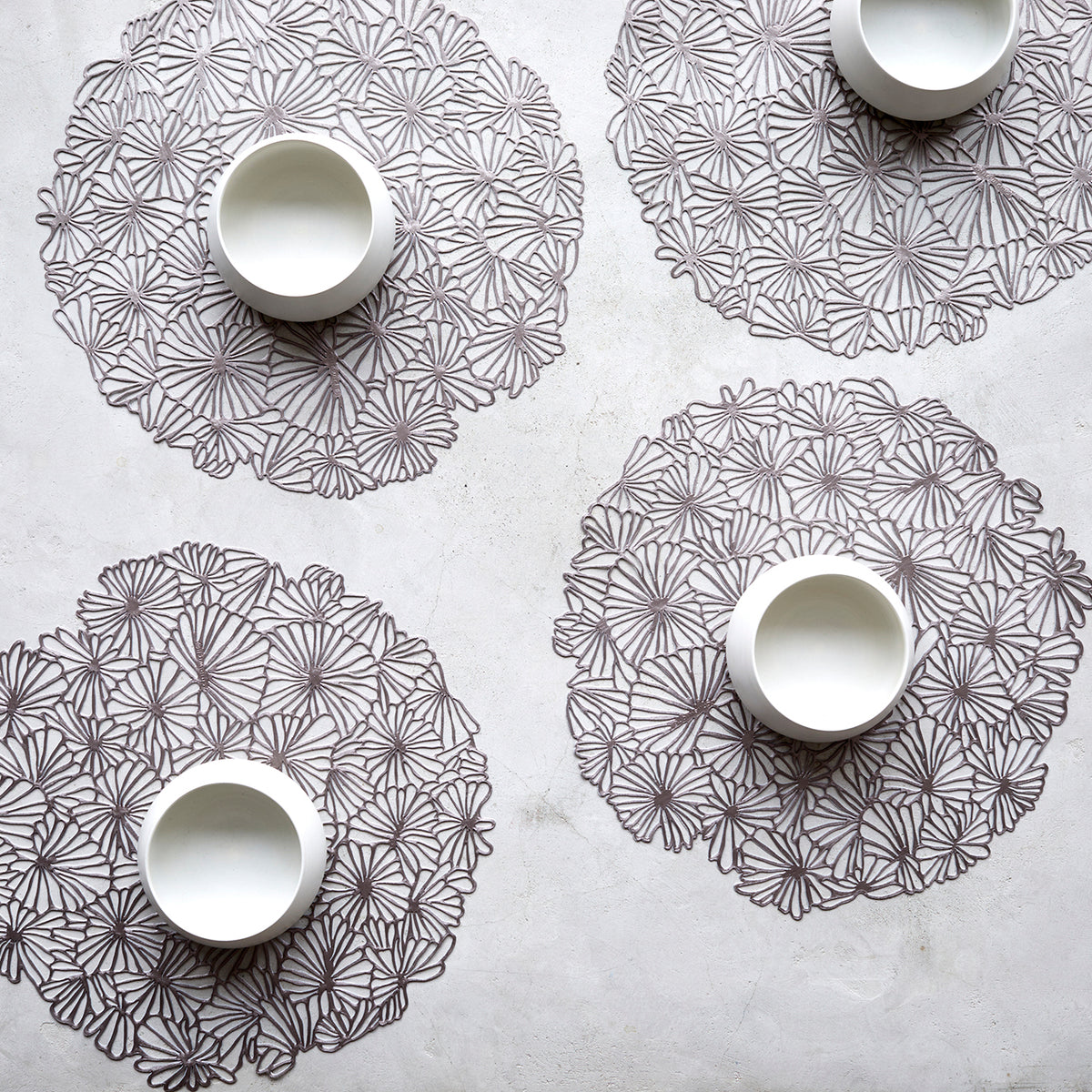 Detail image of Chilewich woven material showcasing texture, color, and pattern of the terrastrand yarn weave.