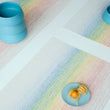 Detail image of Chilewich woven material showcasing texture, color, and pattern of the terrastrand yarn weave.