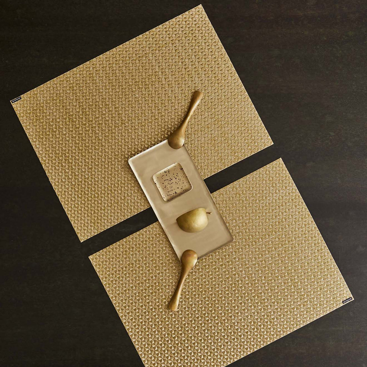 Detail image of Chilewich woven material showcasing texture, color, and pattern of the terrastrand yarn weave.