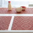 Detail image of Chilewich woven material showcasing texture, color, and pattern of the terrastrand yarn weave.