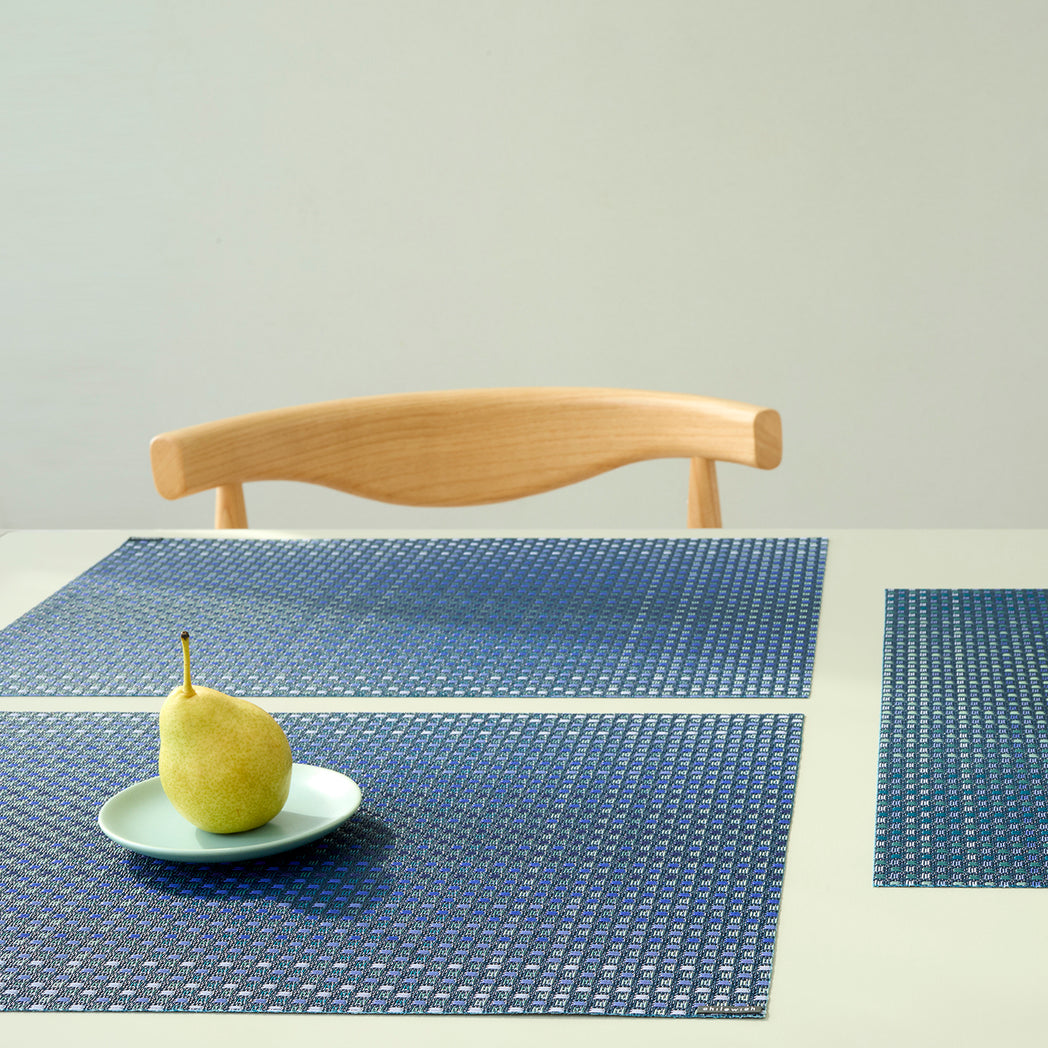 Detail image of Chilewich woven material showcasing texture, color, and pattern of the terrastrand yarn weave.