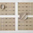 Detail image of Chilewich woven material showcasing texture, color, and pattern of the terrastrand yarn weave.