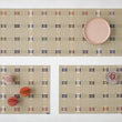 Detail image of Chilewich woven material showcasing texture, color, and pattern of the terrastrand yarn weave.