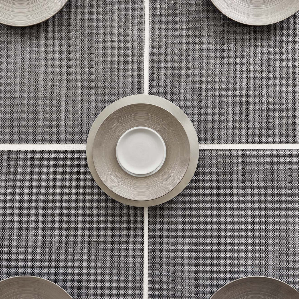 Detail image of Chilewich woven material showcasing texture, color, and pattern of the terrastrand yarn weave.