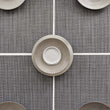 Detail image of Chilewich woven material showcasing texture, color, and pattern of the terrastrand yarn weave.