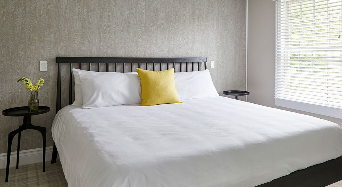 Detail image of Chilewich woven material showcasing texture, color, and pattern of the terrastrand yarn weave.